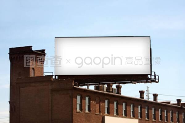 空白的城市廣告牌